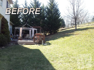 Before-Spring-Landscape Design in Spring Ridge, MD